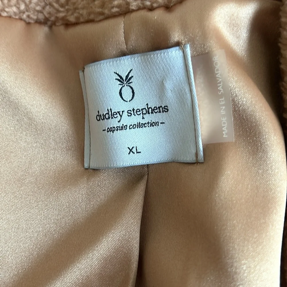 Dudley Stephens camel Sherpa cat rock cardigan - Picture 3 of 4